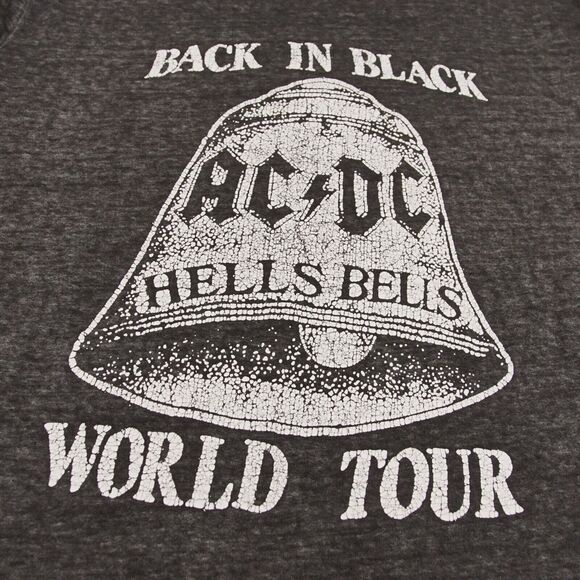 Lucky Brand x ACDC Back in Black Bells World Tour Black Short Sleeve Shirt Sz XL - Picture 5 of 10